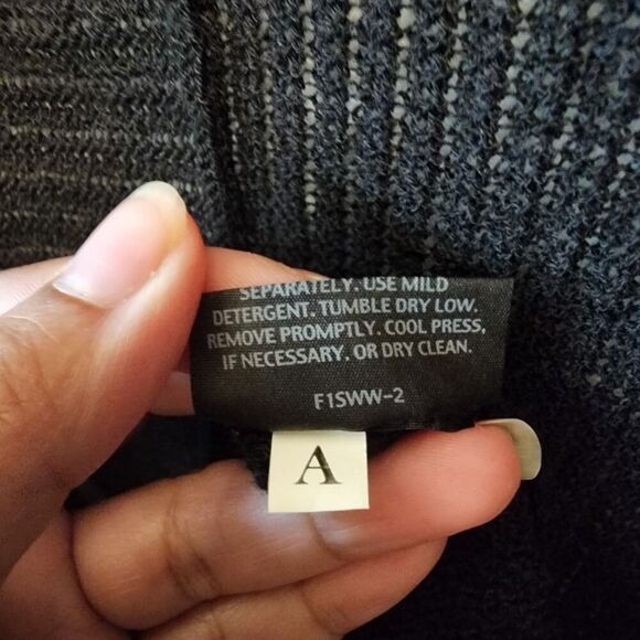 Eileen Fisher Open Front Knit Cardigan Size 1X Feminine Long Sleeve Stretch - Picture 3 of 7